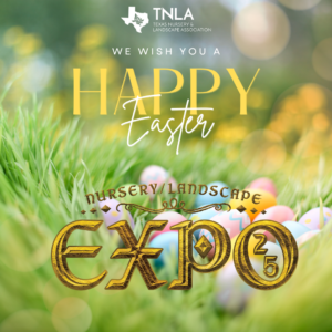 Easter greeting with Nursery/Landscape and TNLA logos