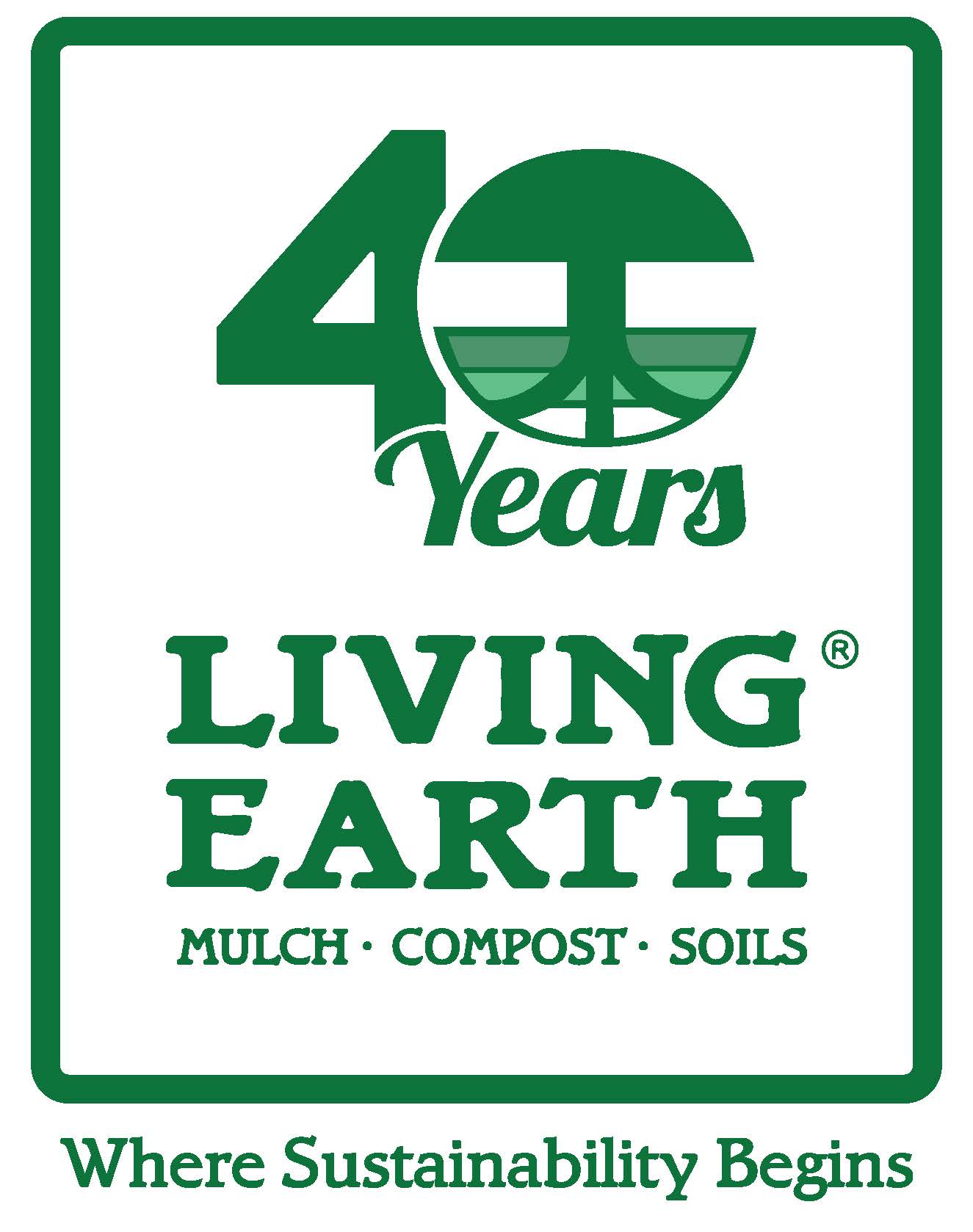 Living Earth_40 Years_Emblem_Stacked_Slogan_Full Color